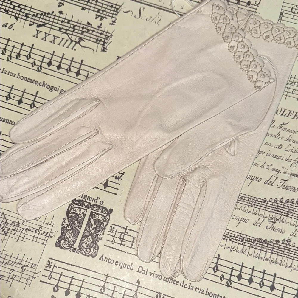 Vintage Eros di Reghini & Company Firenze Women’s Leather Gloves SZ 7.25